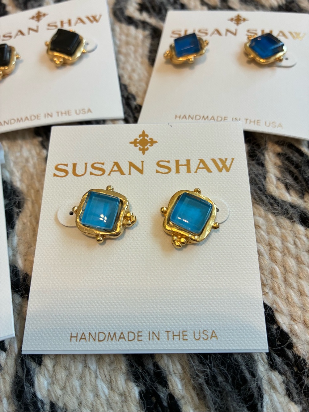 Susan Shaw Charlotte Stud Earrings!! Choose your color - Picture 6 of 8